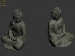 religion - statues - buddha 2 Model 3D