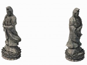 religion - statues - guanyin 3D 模型