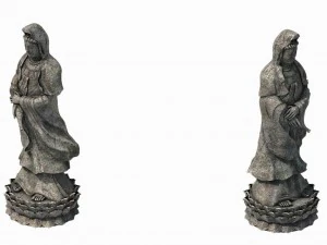 religion - statues - guanyin 3D Model