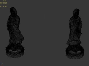 religion - statues - guanyin 3D Model