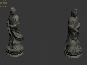 religion - statues - guanyin 3D Model