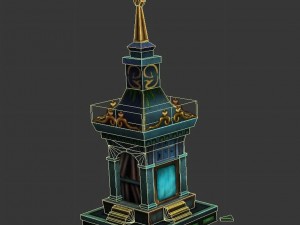 low mode - small niche offering a scroll 3D मॉडल