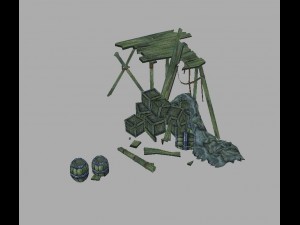 nightmare bay - wooden casks 3Dモデル