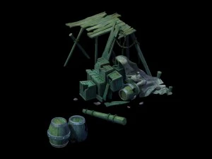 nightmare gulf - debris pile 02 3D Model