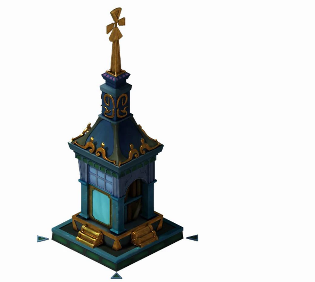 small shrine dedicated to the scroll 3D Model .c4d .max .obj .3ds .fbx .stl .blend 