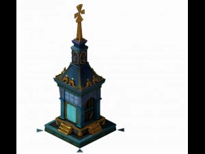 pequeno santu&aacute;rio dedicado ao pergaminho Modelo 3D