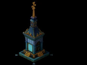 small shrine dedicated to the scroll 3D Model
