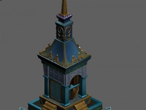 small shrine dedicated to the scroll Modèle 3D
