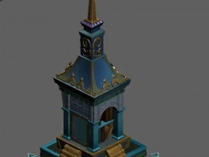 small shrine dedicated to the scroll 3D Model