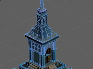 small shrine dedicated to the scroll 3D Model