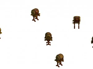 antiguos edificios capitales: la capital de los tambores de guerra Modelo 3D