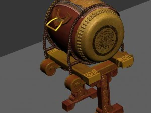 ancient capital buildings - the capital of the war drums 3D Model