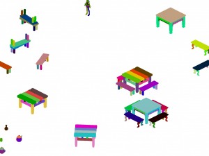 ancient capital buildings - the capital city table 3Dモデル