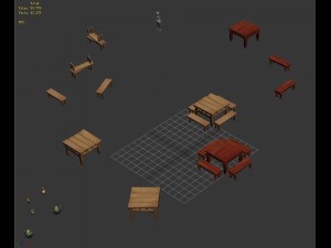 ancient capital buildings - the capital city table 3Dモデル