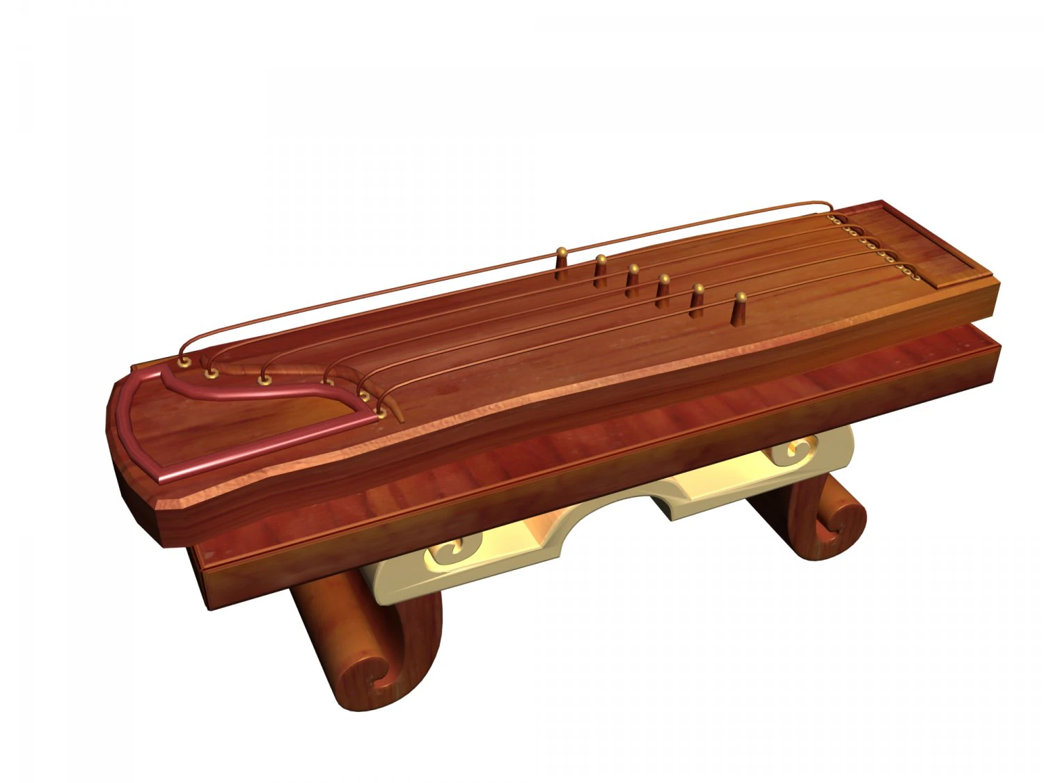 ancient instruments - piano 3D Model .c4d .max .obj .3ds .fbx .stl .blend