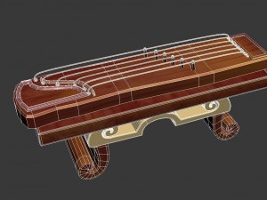 ancient instruments - piano 3D 模型
