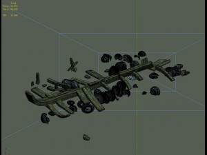 sea wreck - broken porcelain Model 3D