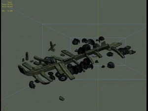 sea wreck - broken porcelain 3D Model