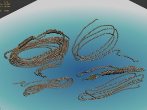 seabed wreck - rope 3D 모델