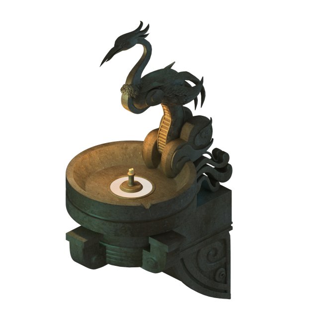 prehistoric underground palace may - wall candlestick 01 3D 모델 .c4d .max .obj .3ds .fbx .stl .blend 