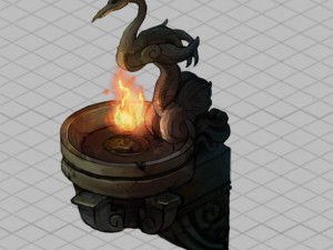 prehistoric underground palace may - wall candlestick 01 3D 모델