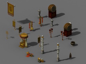 royal palace - decorative objects 071 3D 모델