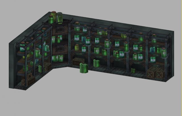 church hospital - specimen rack 01 3D Model .c4d .max .obj .3ds .fbx .stl .blend 