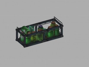 church hospital - specimen rack 01 3D Model