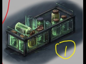 church hospital - specimen rack 01 3D Model