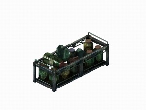 church hospital - specimen wooden stand 03 3D Model