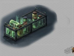 church hospital - specimen wooden stand 03 3D Model