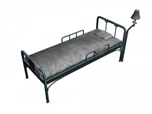 church hospital - bed 01 Model 3D