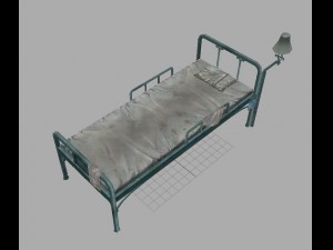 church hospital - bed 01 Modelo 3D