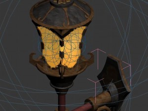 church hospital - bed lights 01 Model 3D