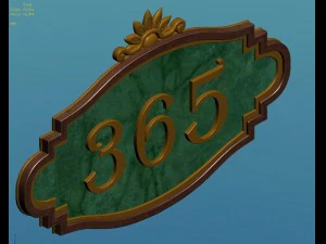 church hospital - bedboards 3D Model