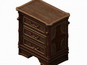 church hospital - nightstand 01 3D Модель