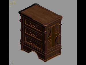 church hospital - nightstand 01 Modello 3D