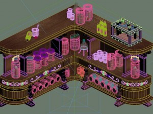 church hospital - chemical holder 03 3D Model