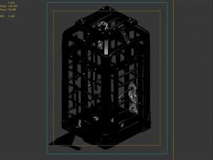 church hospital - sleepy cage 01 3D Model