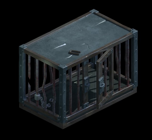 church hospital - sleepy cage 02 3D 모델 .c4d .max .obj .3ds .fbx .stl .blend 