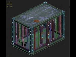 church hospital - sleepy cage 02 3D Model