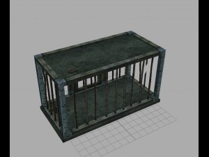 church hospital - cage 01 3D Model