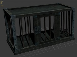 church hospital - cage 01 3D Model