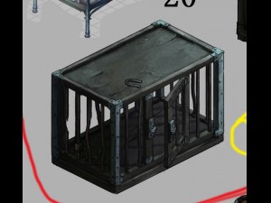 church hospital - cage 01 3D Model