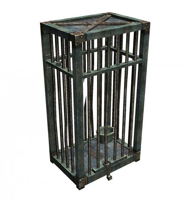 church hospital - cage 02 Model 3D .c4d .max .obj .3ds .fbx .stl .blend 