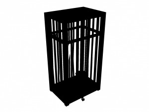 church hospital - cage 02 Model 3D