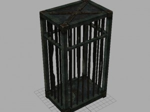 church hospital - cage 02 Model 3D