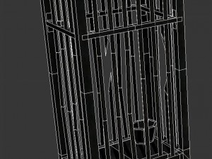 church hospital - cage 02 Model 3D