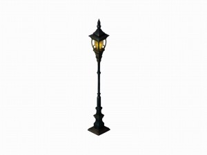 church hospital - street lights 02 3D Model