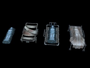 church hospital - body cart 01 3D 모델